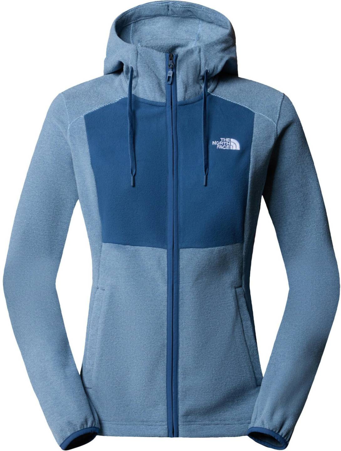 The North Face Women's Homesafe Full Zip Fleece Hoodie (8567)steel blue/shady blue stripe Outdoorbekleidung