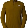 The North Face 100 Glacier Fleece mit 1/4-langem RV Herren1/4 Zip Fleece moss green Herren-Pullover