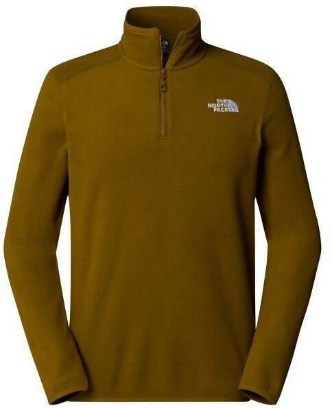 The North Face 100 Glacier Fleece mit 1/4-langem RV Herren1/4 Zip Fleece moss green Herren-Pullover