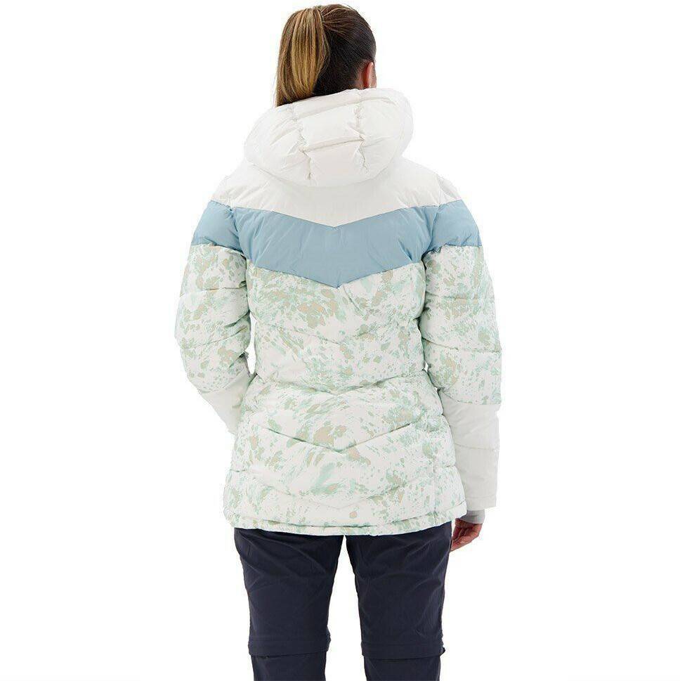 Outdoorbekleidung Columbia Abbott Peak Insulated Jacket Women'swhite flurries print7white/aqua haze