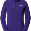 Damen-Pullover The North Face 100 Glacier Fleece 1/4 Zip Womenpeak purple