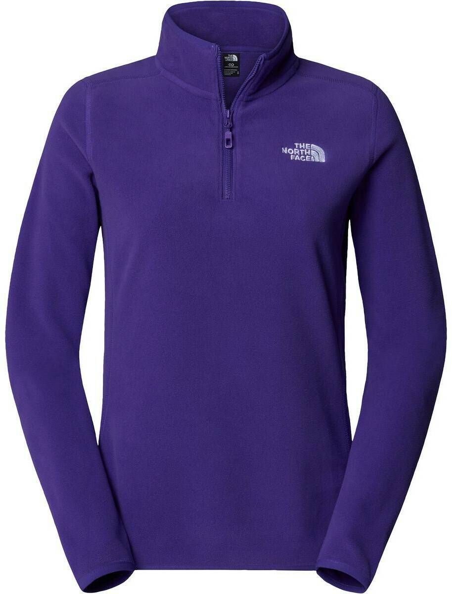 Damen-Pullover The North Face 100 Glacier Fleece 1/4 Zip Womenpeak purple