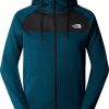 The North Face Reaxion Fleece Fullzip Hoodie Fleece Jacketmidnight petrol dark heather/asphalt grey Herren-Pullover