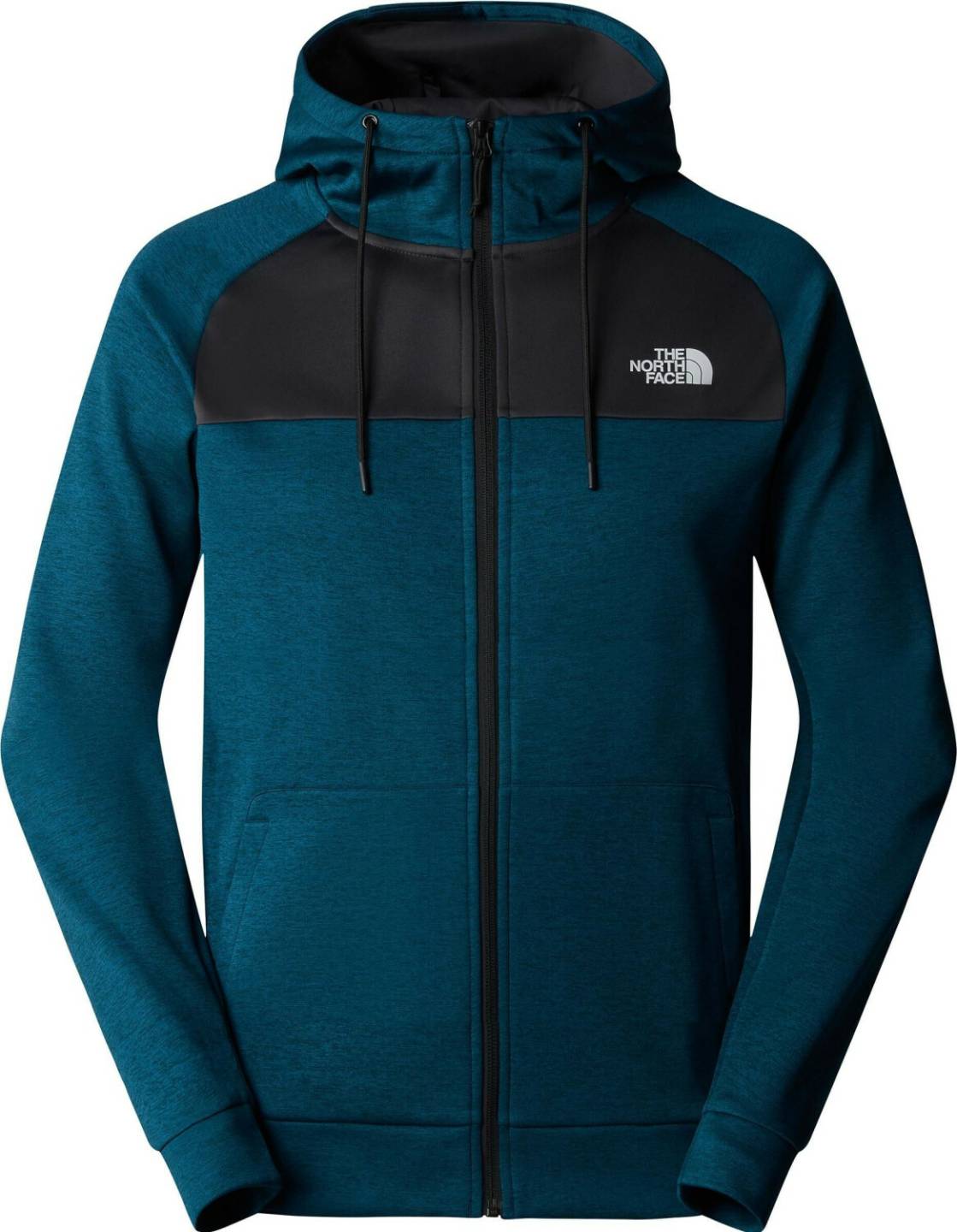 The North Face Reaxion Fleece Fullzip Hoodie Fleece Jacketmidnight petrol dark heather/asphalt grey Herren-Pullover