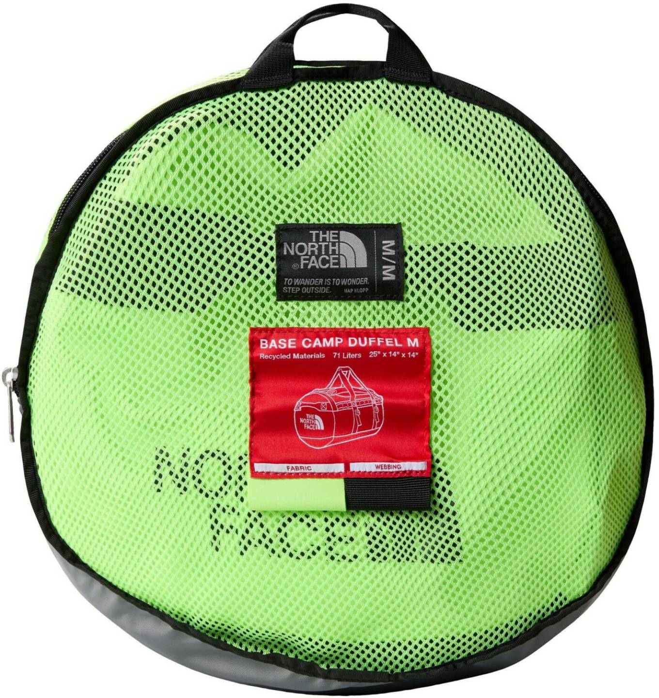 Koffer The North Face Base Camp Duffel M (52SA)safety green/tnf black