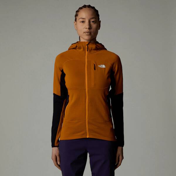 The North Face Womens Stormgap Powergrid Hoodie (87JB)iron citrus/tnf black Outdoorbekleidung