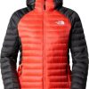 Outdoorbekleidung The North Face Women's Bettaforca Down Hooded Jacketradiant orange/TNF black