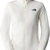 The North Face 100 Glacier Full Zip Fleece Womenwhite dune Outdoorbekleidung