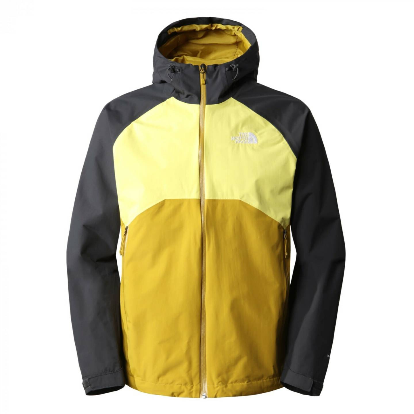 The North Face Stratos Jacket Men (CMH9)mineral gold/yellowtail/asphalt grey Outdoorbekleidung