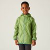 Outdoorbekleidung Regatta Kids Lightweight Lever II Waterproof Packaway Jacket (RKW164)Lever II Leichte, Wasserdichte Walkingjacke mit Kapuze für Kinder (RKW164) piquant green