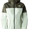 Outdoorbekleidung The North Face Women’s West Basin Dryvent Jacketlime cream/new taupe green