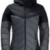 Outdoorbekleidung Jack Wolfskin Tundra Down Hoody WWomen (1206642) dolphin