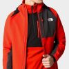 The North Face Men's Athletic Outdoor Softshell Hoodiefiery red/asphalt grey/tnf black Outdoorbekleidung