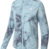 The North Face Women's 100 Glacier Full-Zip Fleece (5IHO)beta blue dye texture print Outdoorbekleidung