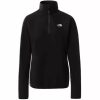 The North Face Women's 100 Glacier Quarter-Zip Fleece (5IHN)tnf black Damen-Pullover