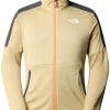 The North Face Mens Middle Rock Full Zip Fleece (851Z) gravel/khaki stone Outdoorbekleidung