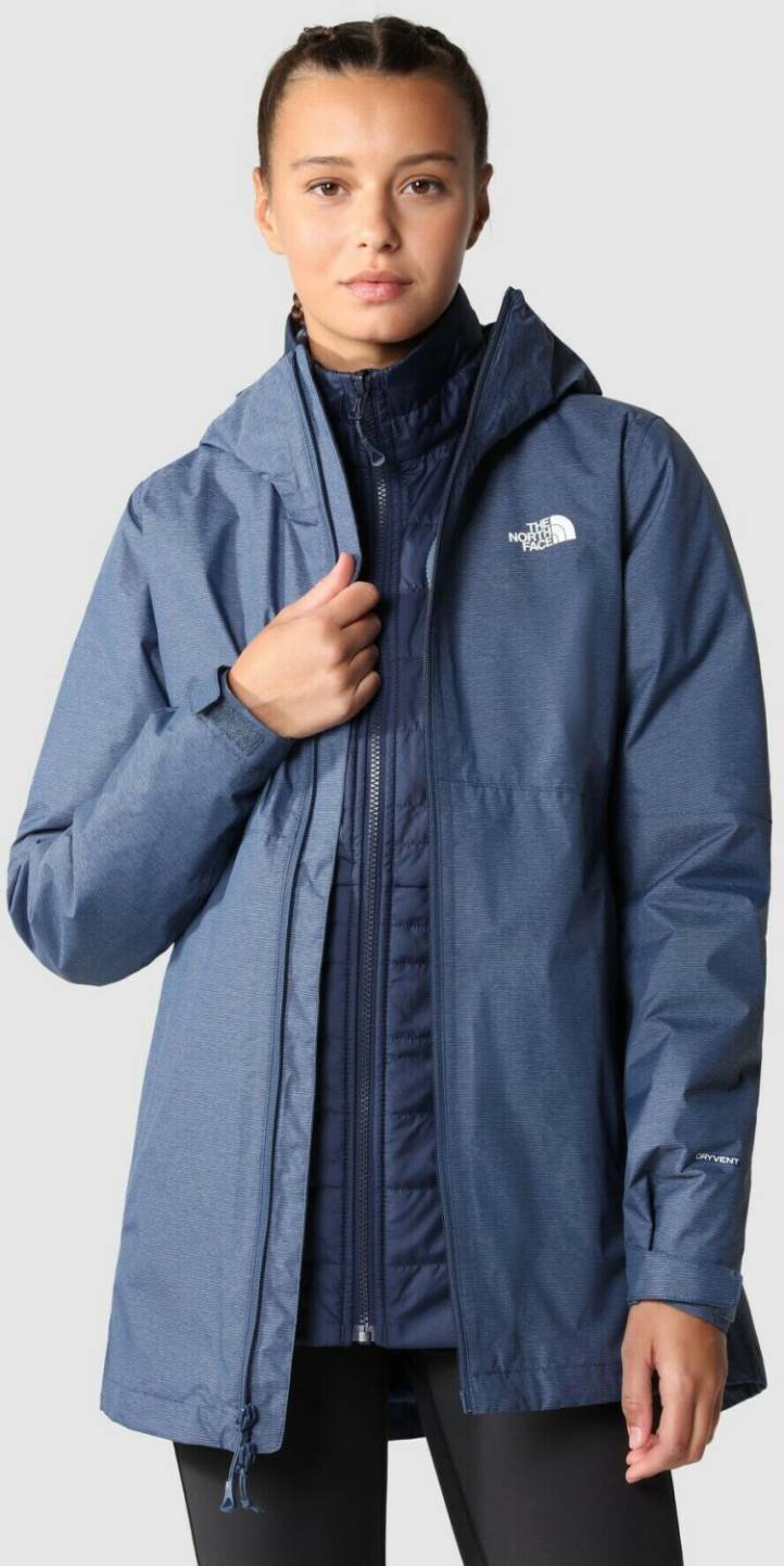 The North Face Women's Hikesteller Triclimate Doppeljackeshady blue white heather / summit navy Outdoorbekleidung