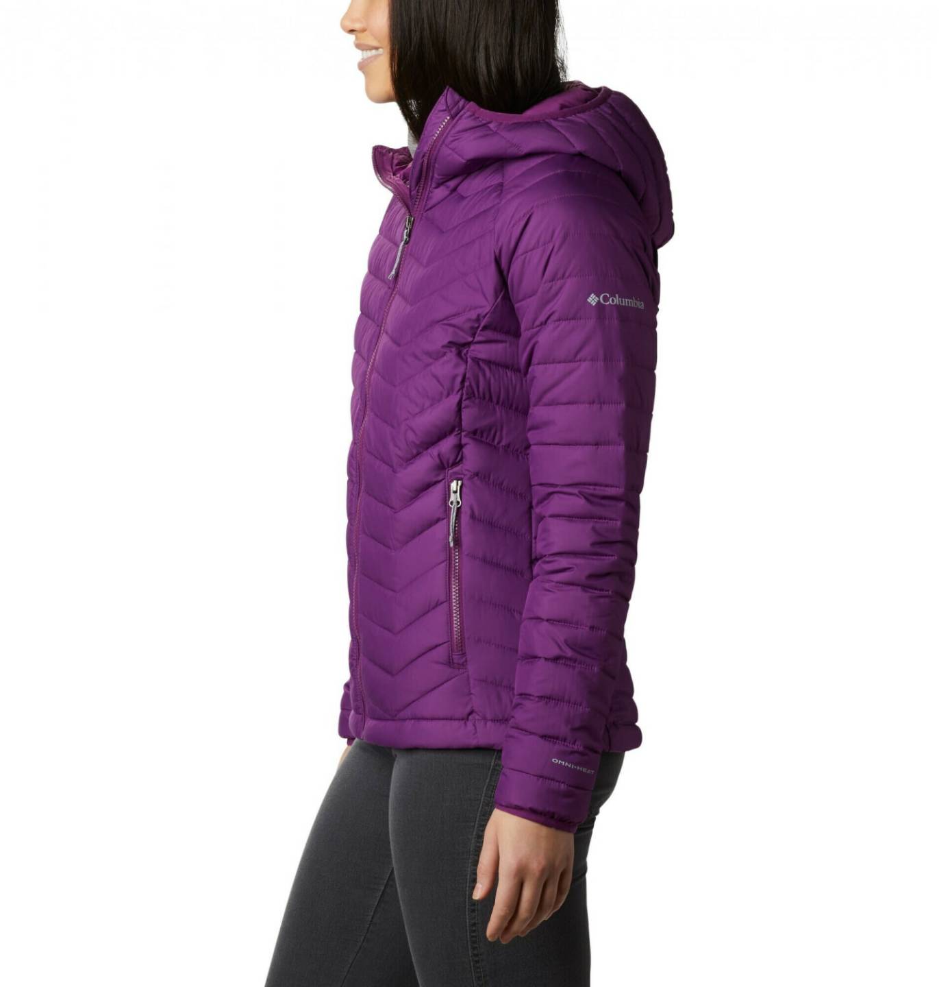 Columbia Powder Lite Hoodie Jacket Woman (1699071)plum Outdoorbekleidung