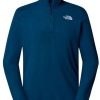 The North Face 100 Glacier Fleece mit 1/4-langem RV Herren1/4 Zip Fleece midnight petrol Herren-Pullover