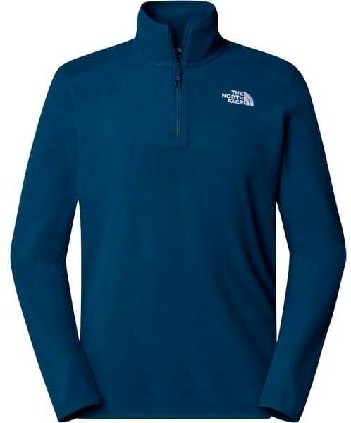 The North Face 100 Glacier Fleece mit 1/4-langem RV Herren1/4 Zip Fleece midnight petrol Herren-Pullover