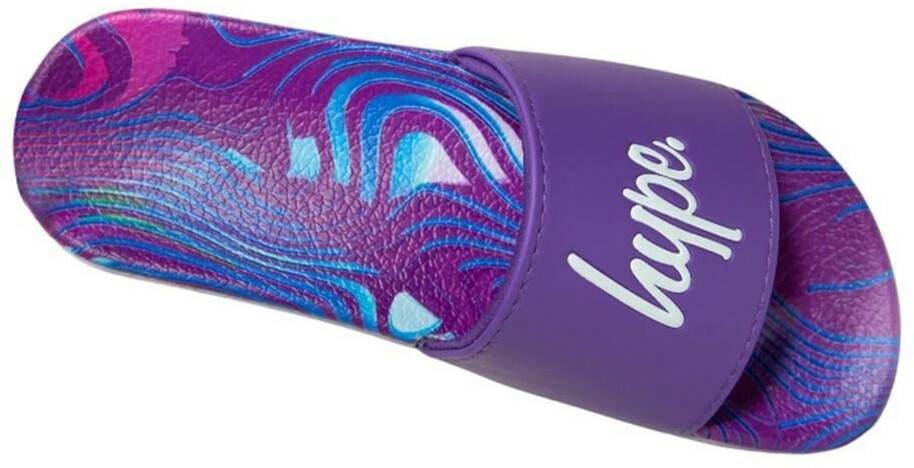 Hype Crazy Wave Script Sliders violett Badeschuhe