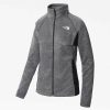 Outdoorbekleidung The North Face Atletic Outdoor Midlayer FZ Womenasphalt grey/white heather/black heather