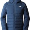 The North Face Men's Belleview Stretch Down Hoodieshady blue Outdoorbekleidung