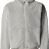 Outdoorbekleidung The North Face Osito Fleece mit Kapuze und durchgehendem RV für Mädchen (NF0A88UK) white dune