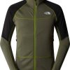 Outdoorbekleidung The North Face Bolt Polartec Power Grid Jacke für Herren (825f)Jkt (NF0A825F) oak green/tnf black