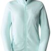 The North Face Women's 100 Glacier Full-Zip Fleece (5IHO)100 GLACIER Jacket Women skylight blue Outdoorbekleidung