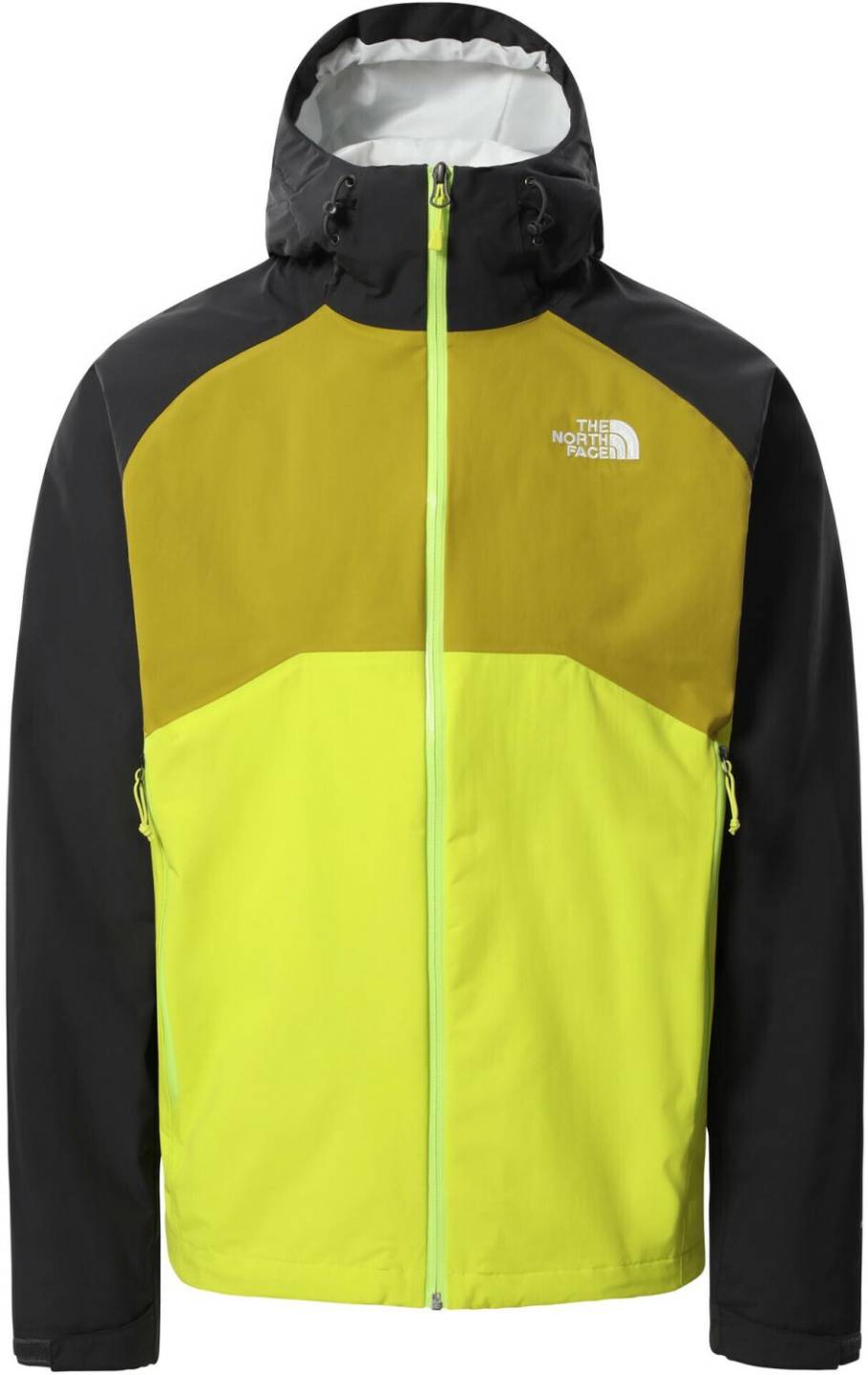 The North Face Stratos Jacket Men (CMH9)sulphur spring green/asphalt grey/matcha green Outdoorbekleidung