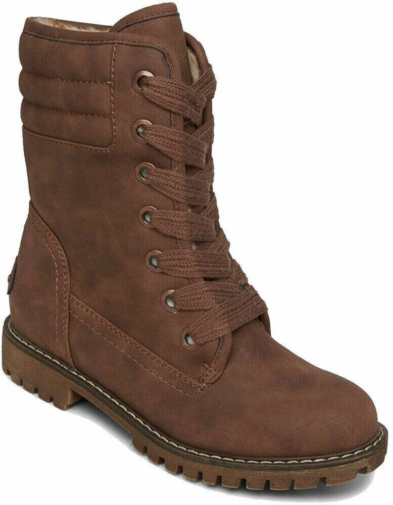 Roxy Aldean Damen- Kunstleder braun Winterschuhe