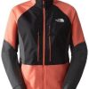 Wintersportbekleidung The North Face Dawn Turn Full-Zip Softshell-Jacke mit durchgehendem RV für Herrentnf black/radiant orange/asphalt grey