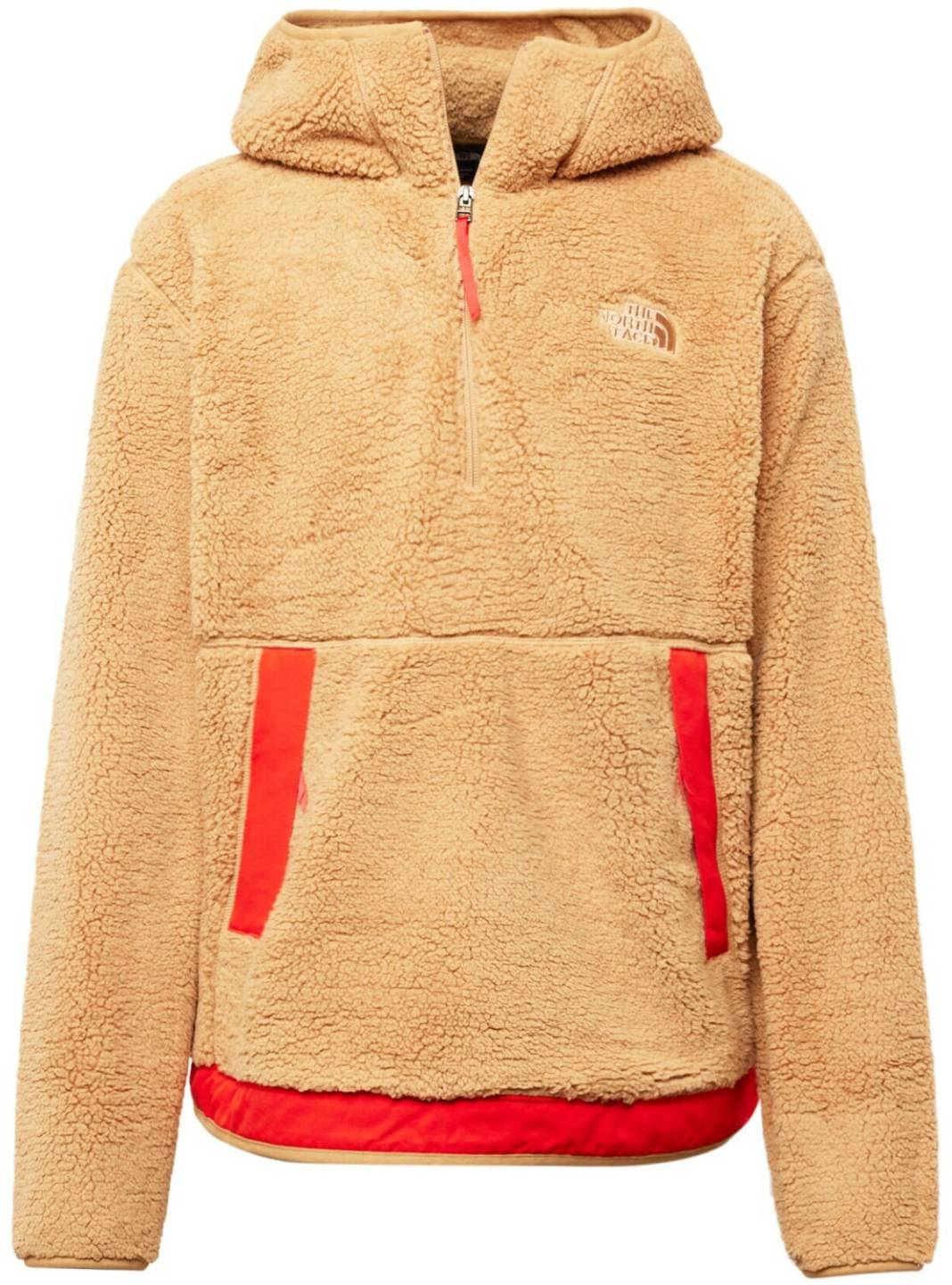 The North Face Men's Campshire Fleece Hoodie (84HX)almond butter-fiery red Herren-Pullover