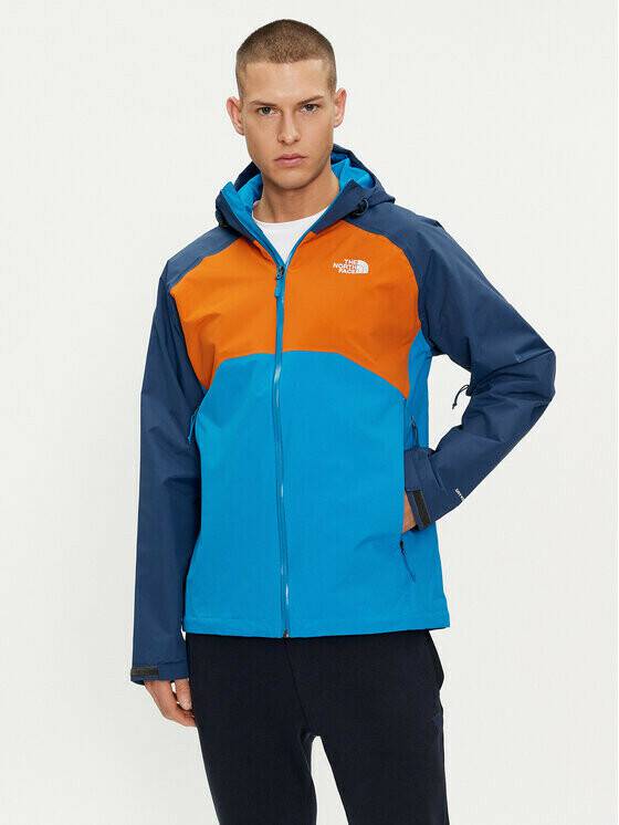 The North Face Stratos Jacket Men (CMH9)skyline blue/desert rust/shady blue Outdoorbekleidung