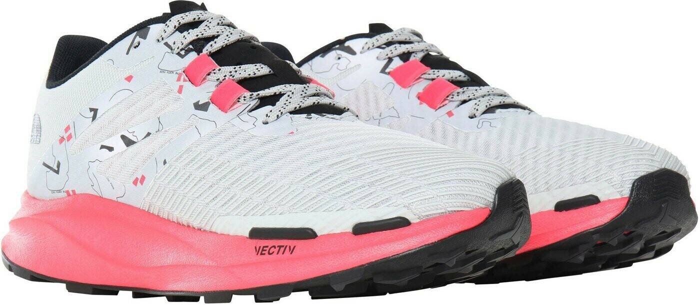 Sportschuhe The North Face Vectiv Eminus WomenW tnf whit trail marker print/brillant coral