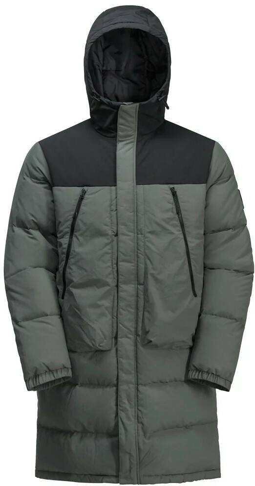 Jack Wolfskin Dellbrueck Long Jacketslate green Outdoorbekleidung