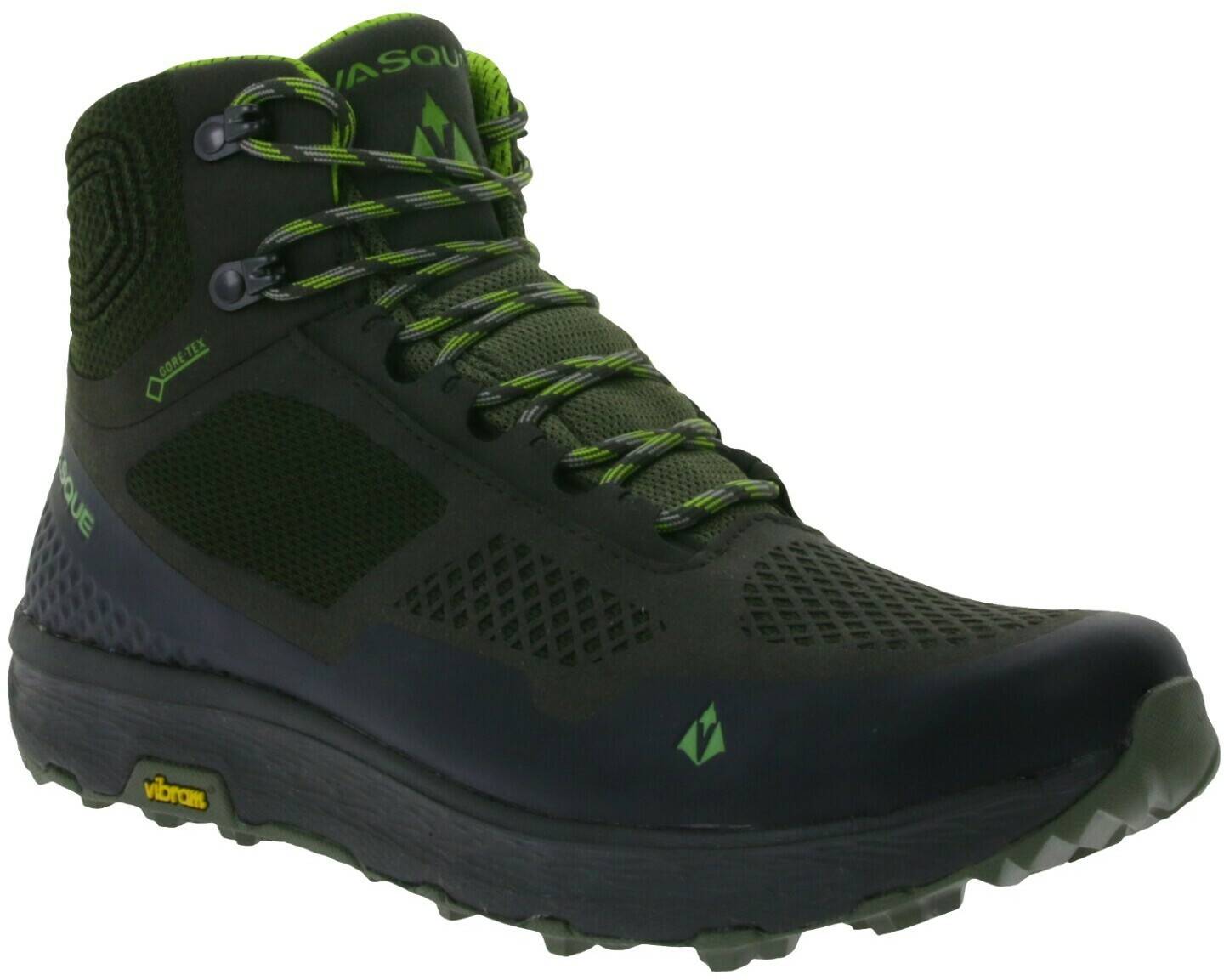 Vasque Breeze Lt GTX Herren Wander-Schuhe Vibram Sohle 07374M-7374 schwarz grün Outdoorbekleidung