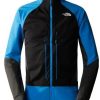 Wintersportbekleidung The North Face Dawn Turn Full-Zip Softshell-Jacke mit durchgehendem RV für Herrentnf black-optic blue-asphalt grey