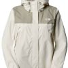 Outdoorbekleidung The North Face Women's Antora Jacketwhite dune/clay grey