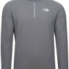 The North Face Men's 100 Glacier Quarter-Zip Fleece (5IHP)medium grey heather Herren-Pullover