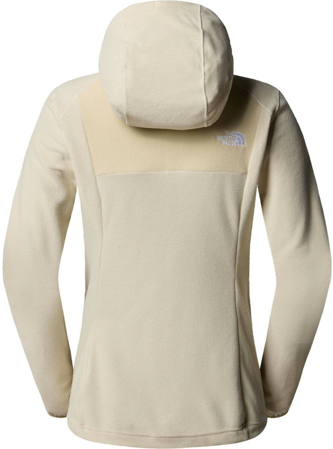 The North Face Women's Homesafe Full Zip Fleece Hoodie (8567)white dune/gravel stripe Outdoorbekleidung