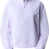 Outdoorbekleidung The North Face Womens 100 Glacier Half Zipicy lilac