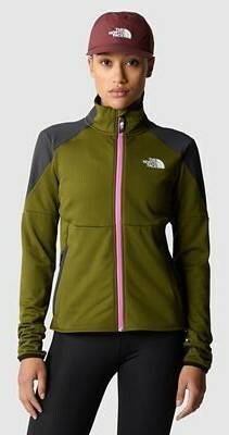 The North Face Womens Middle Rock Full Zip Fleece (8521)forest olive/asphalt gr Outdoorbekleidung