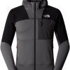 The North Face Stormgap Power Grid Kapuzenjacke für Herren (NF0A87J7)smoked pearl/tnf black Outdoorbekleidung