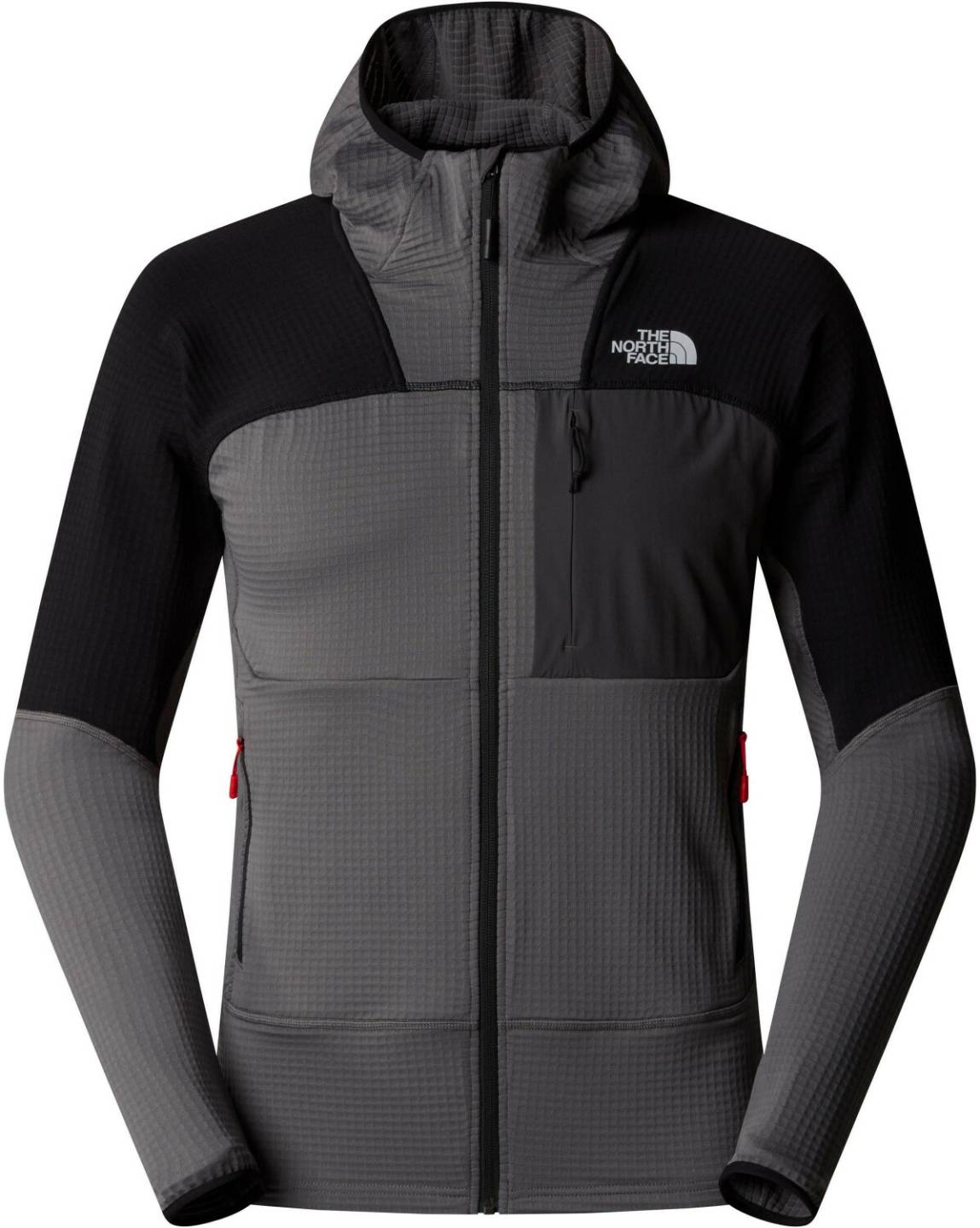 The North Face Stormgap Power Grid Kapuzenjacke für Herren (NF0A87J7)smoked pearl/tnf black Outdoorbekleidung