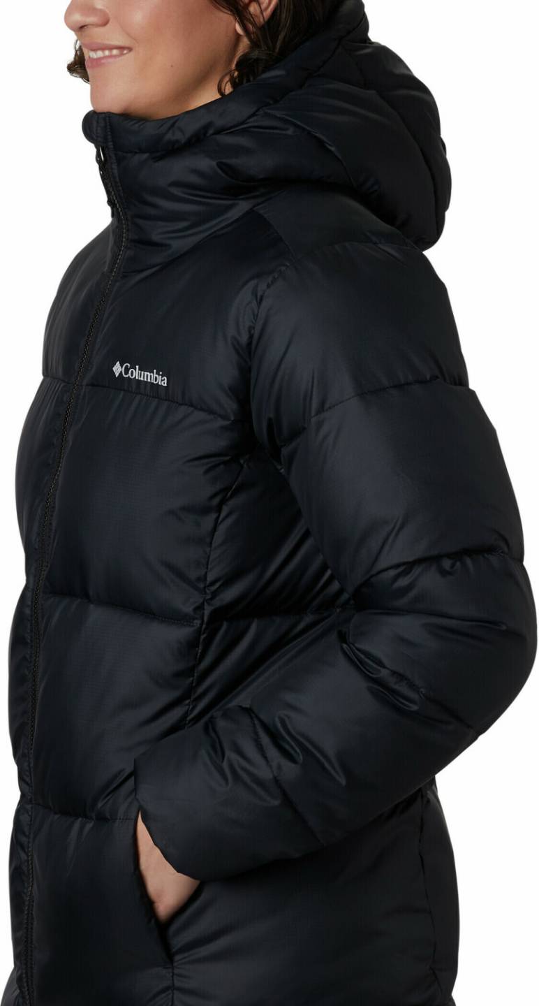 Columbia Puffect Mid Puffer Hooded Jacket Women (1864791)black Outdoorbekleidung