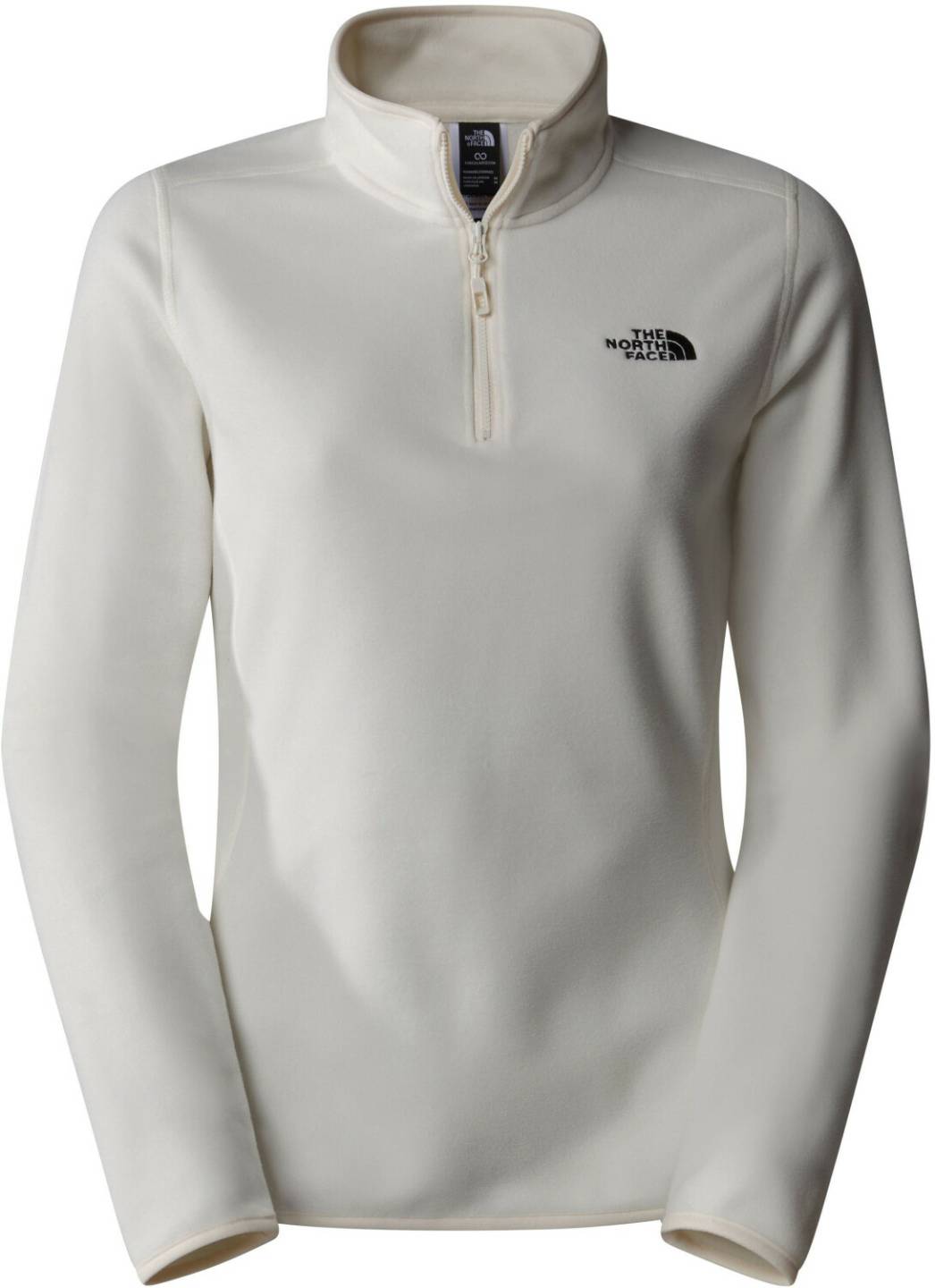 Damen-Pullover The North Face 100 Glacier Fleece 1/4 Zip Womenwhite dune npf