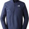 The North Face Men's 100 Glacier Quarter-Zip Fleece (5IHP)summit navy Herren-Pullover