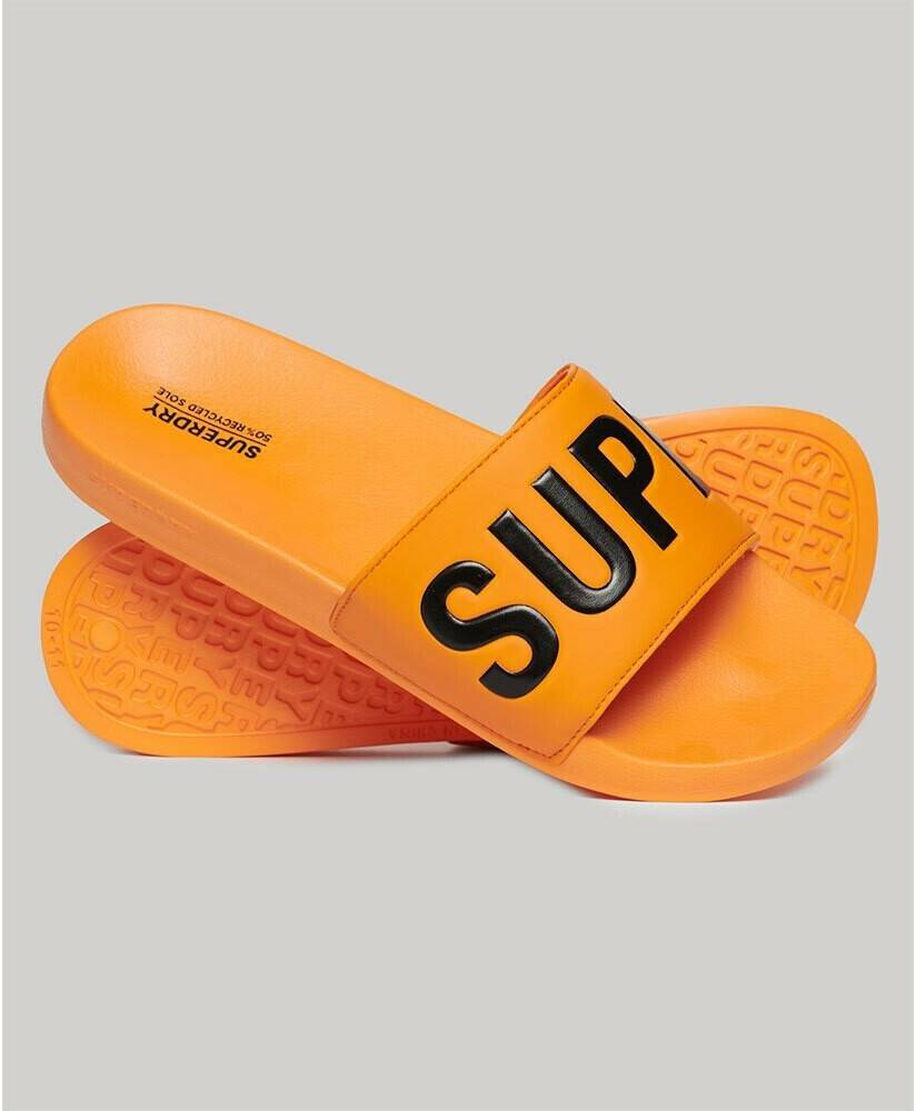 Superdry Core Vegan Pool Slides orange Badeschuhe